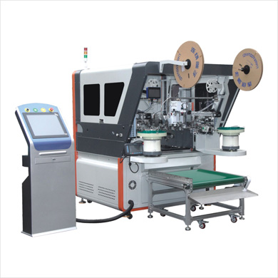 JX-DC-022 Fully Automatic Double End Glue Shell Piercing Machine